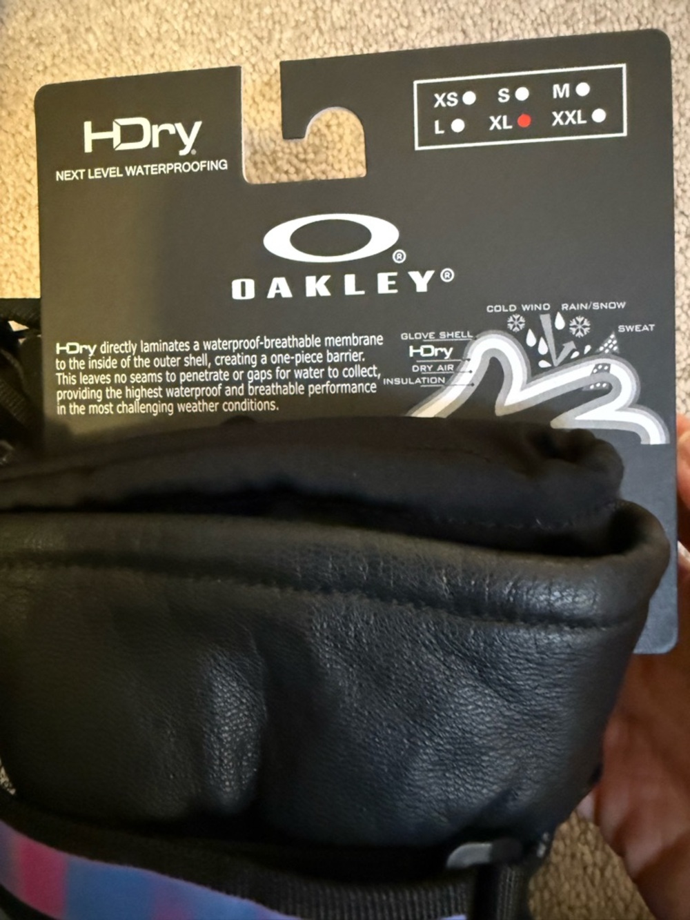 NWT Oakley Timberline Black Gloves in New Balsam Size XL, Men’s - Picture 6 of 9